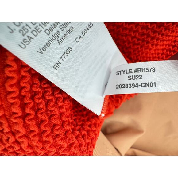 J.Crew Swimsuit Textured Scoopneck One-piece Women's Size 6 Red NWT - Picture 12 of 13